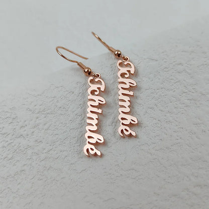 BOUCLES D'OREILLES PENDANTES JUSQU'À 2 PRÉNOMS