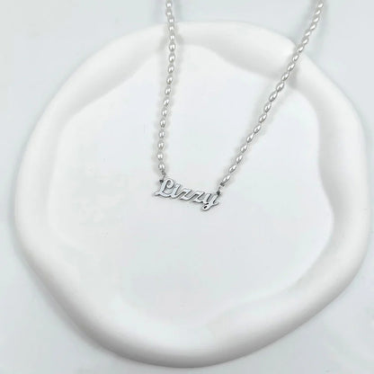 COLLIER PERLES 1 PRÉNOM