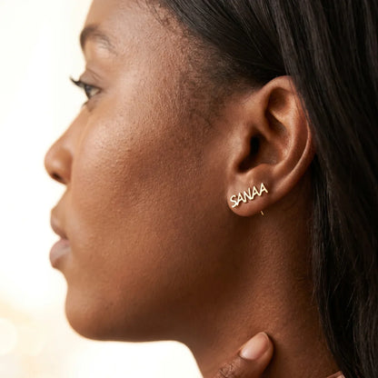 BOUCLES D'OREILLES JUSQU'À 2 PRÉNOMS